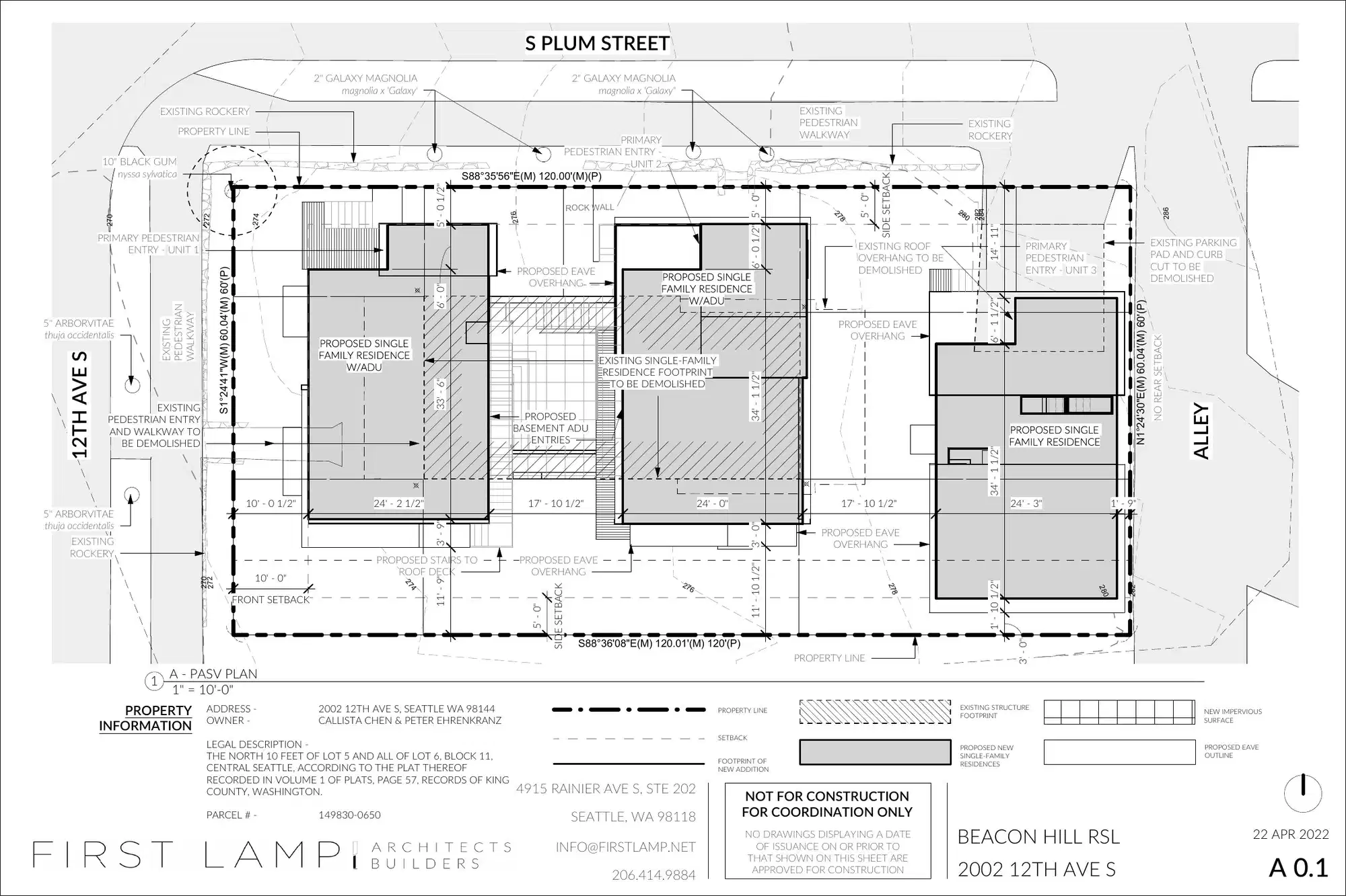 Site plan for 2002 12th Ave S