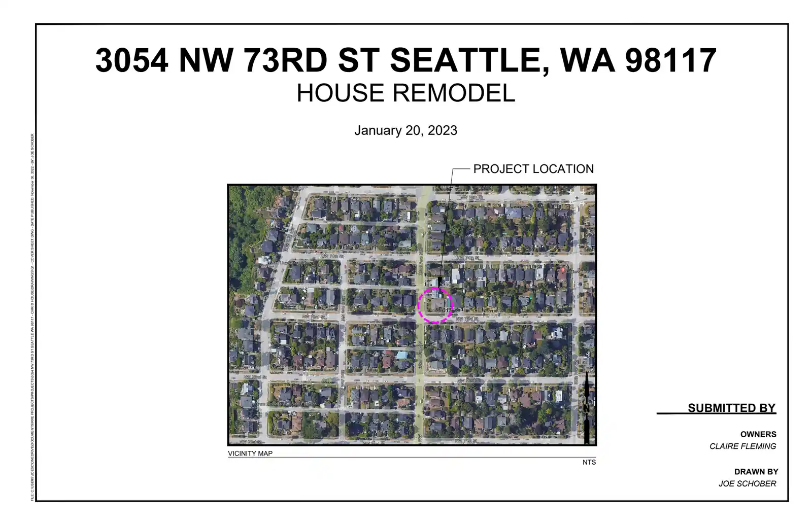 Site plan for 3054 NW 73rd St