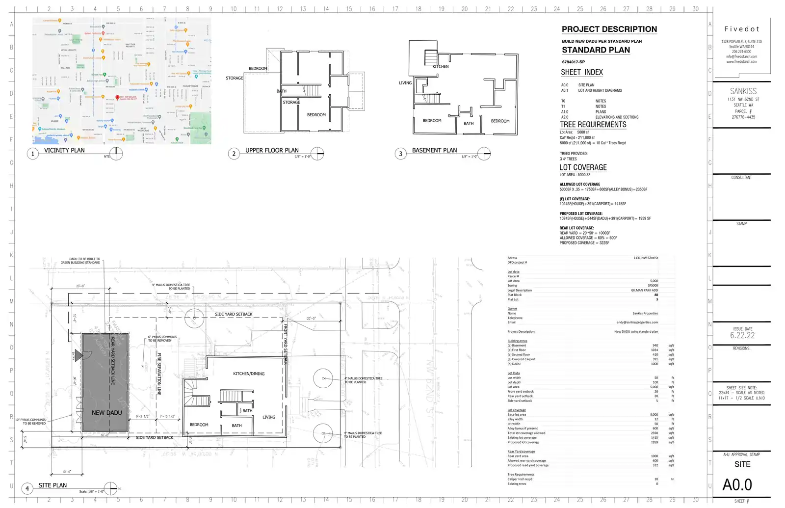 Site plan for 1133 NW 62nd St