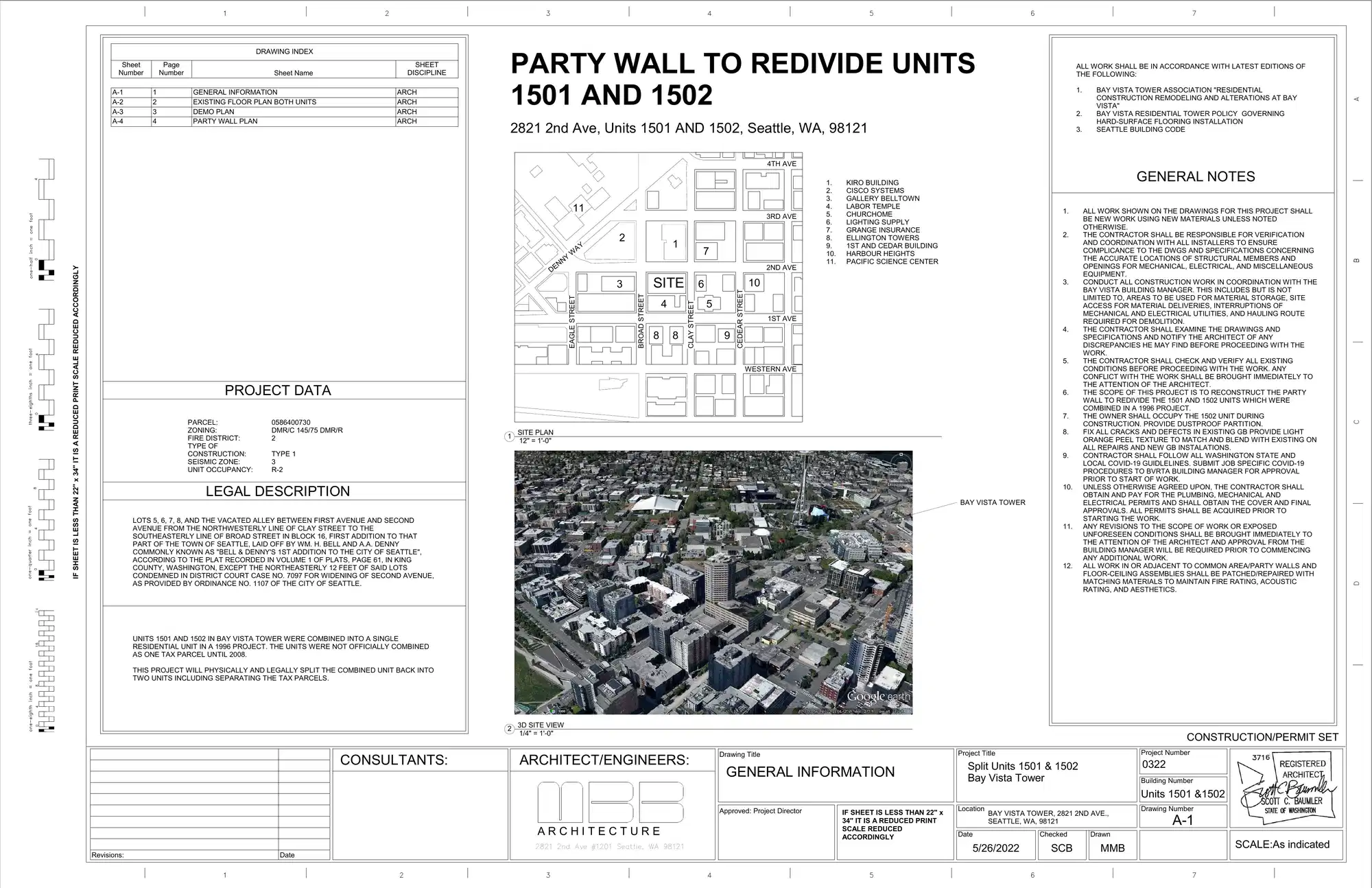 Site plan for 2821 2nd Ave