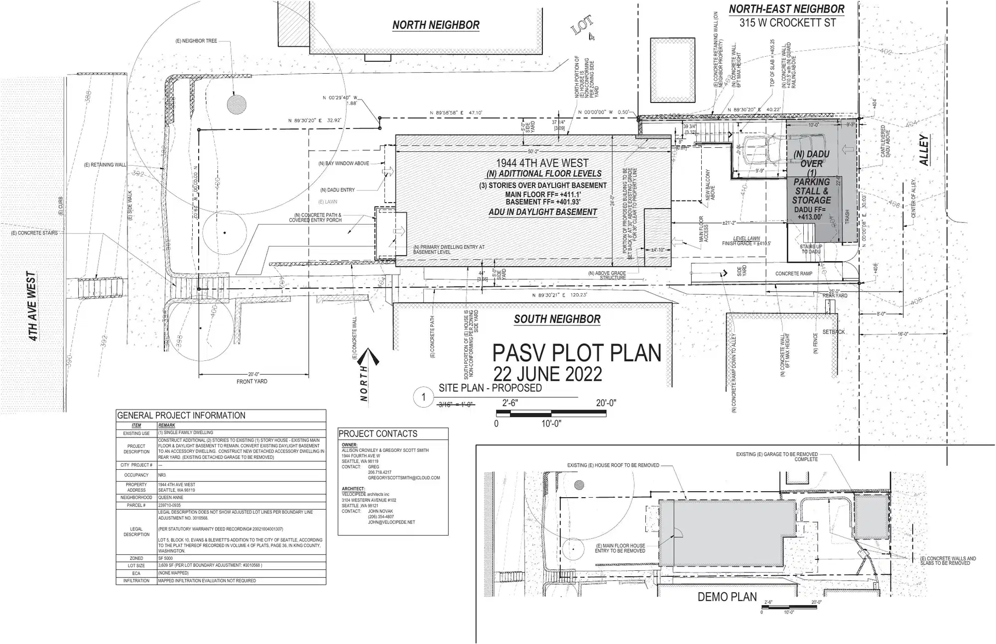 Site plan for 1944 4th Ave W
