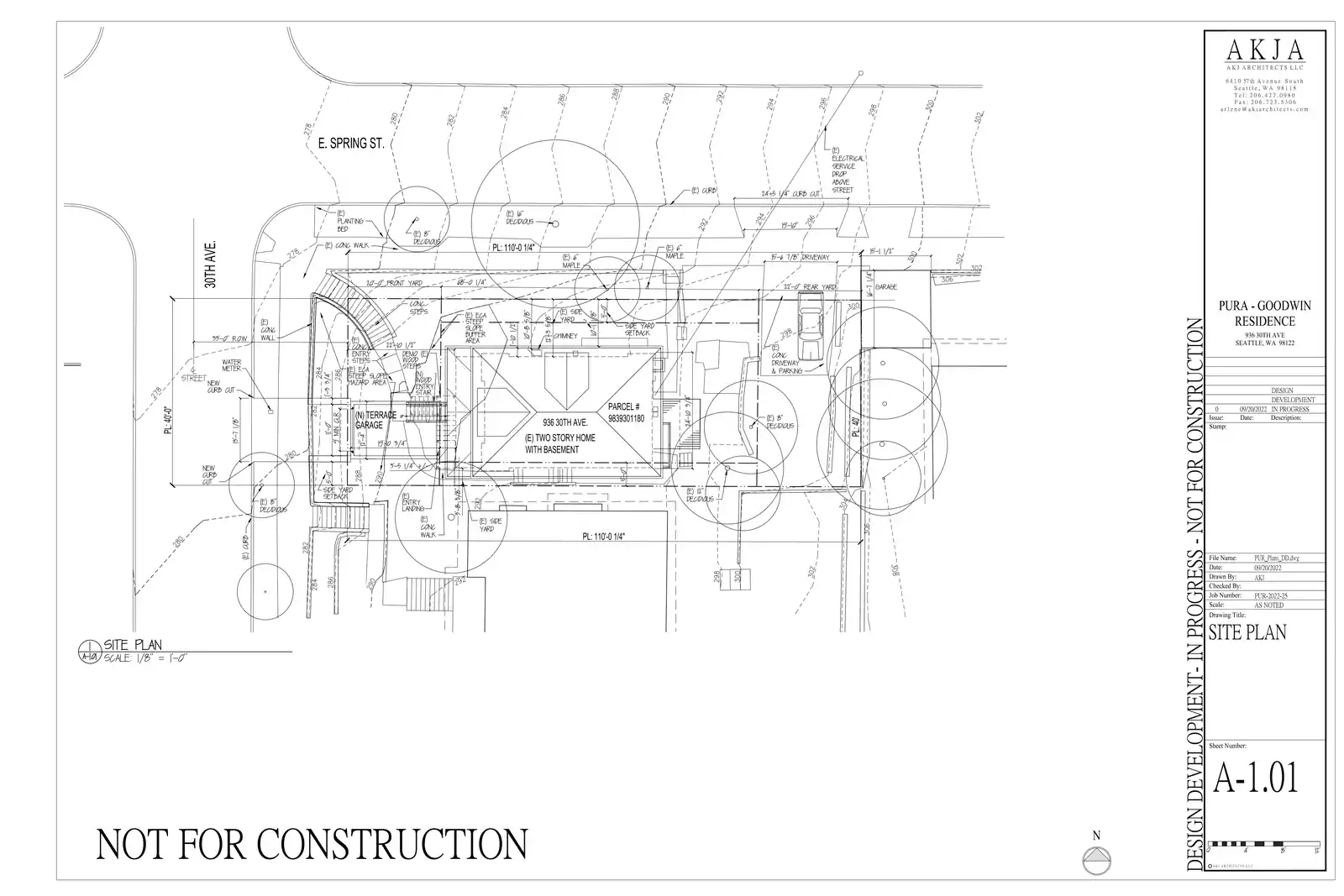 Site plan for 936 30th Ave