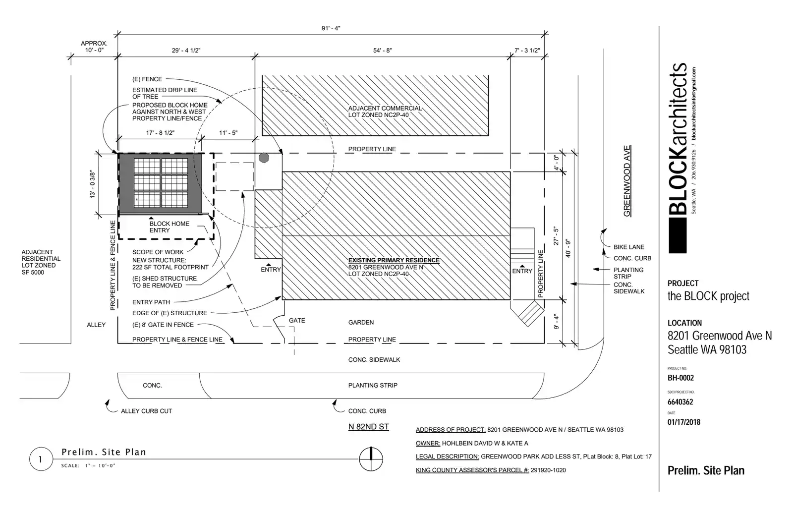 Site plan for 13755 Interlake Ave N