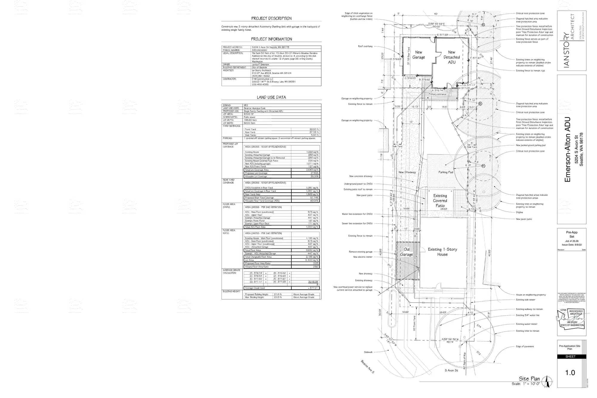 Site plan for 5202 S Avon St