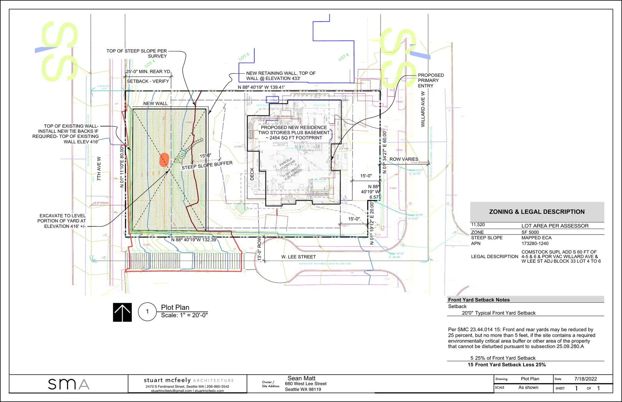 Site plan for 660 W Lee St