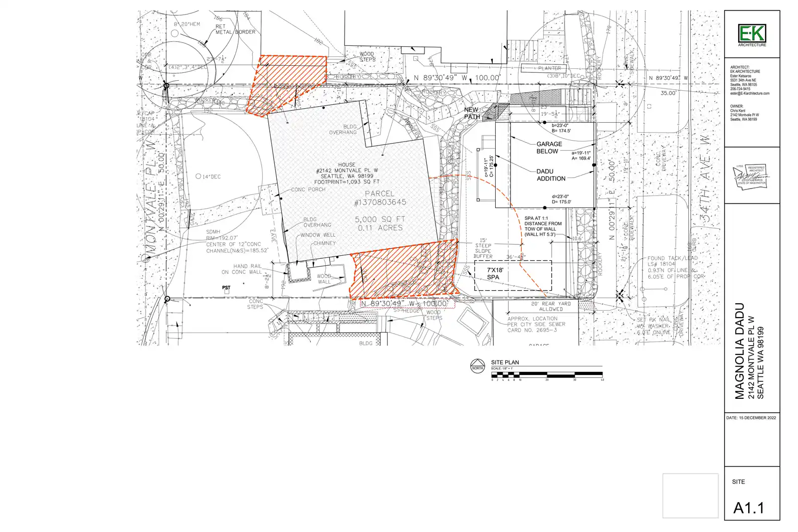 Site plan for 2131 34th Ave W
