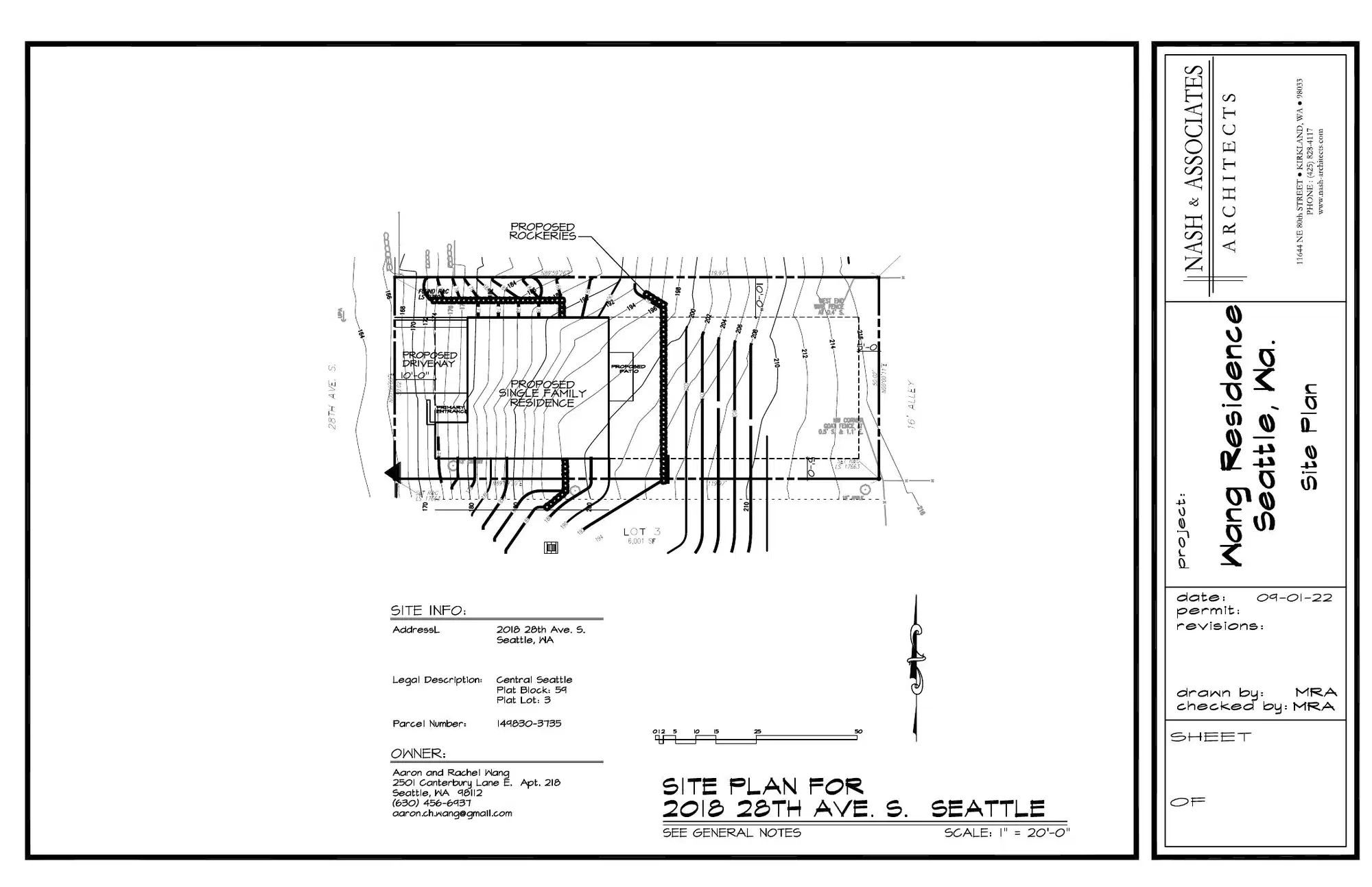 Site plan for 2018 28th Ave S