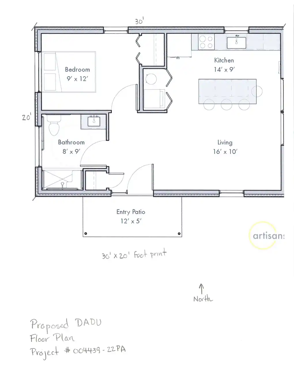 Site plan for 12547 1st Ave NW