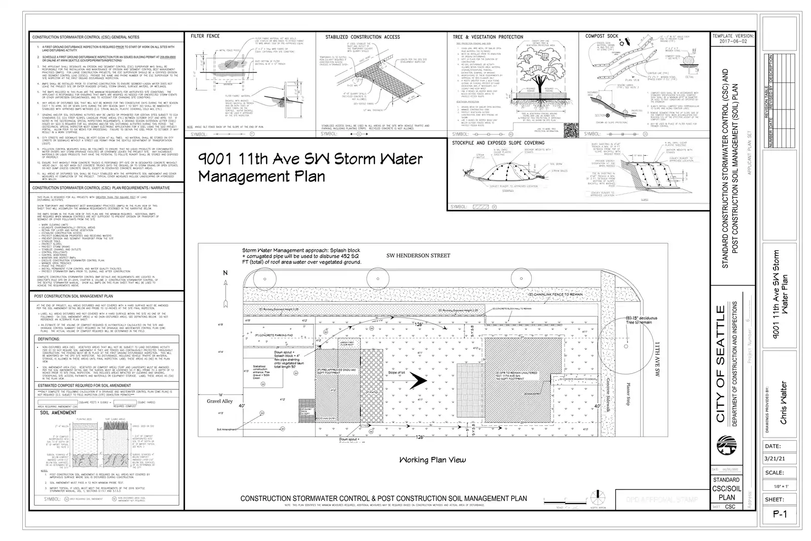 Site plan for 7048 12th Ave NW