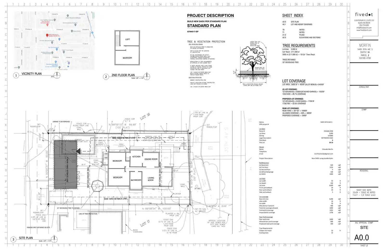 Site plan for 5407 35th Ave S
