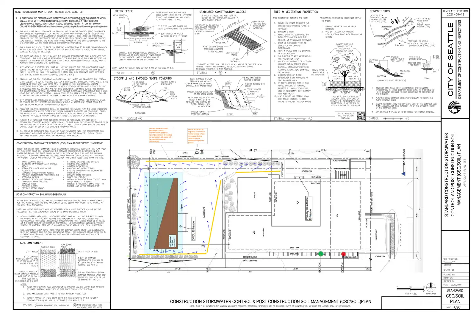 Site plan for 2825 22nd Ave W