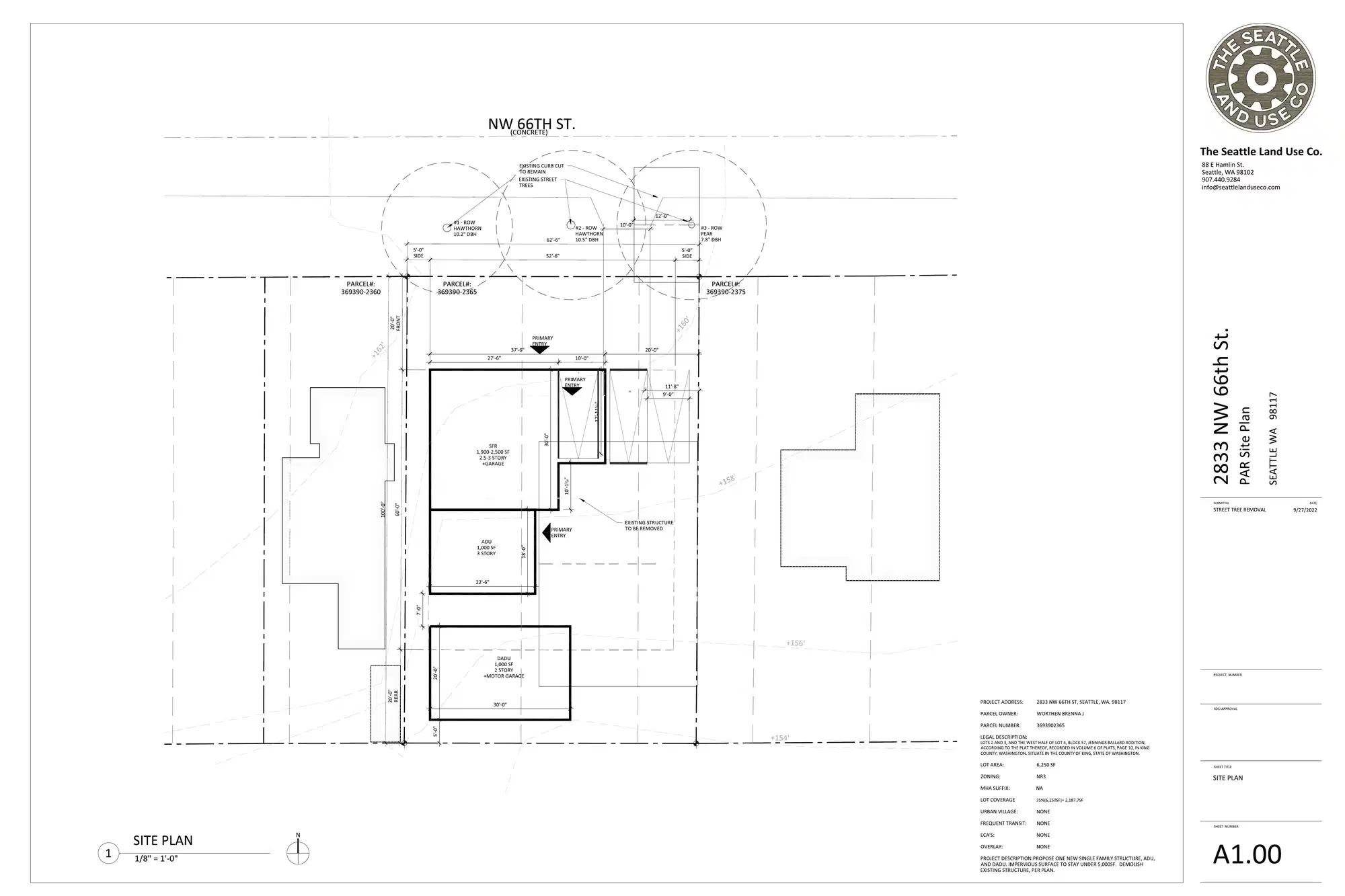 Site plan for 2833 NW 66th St