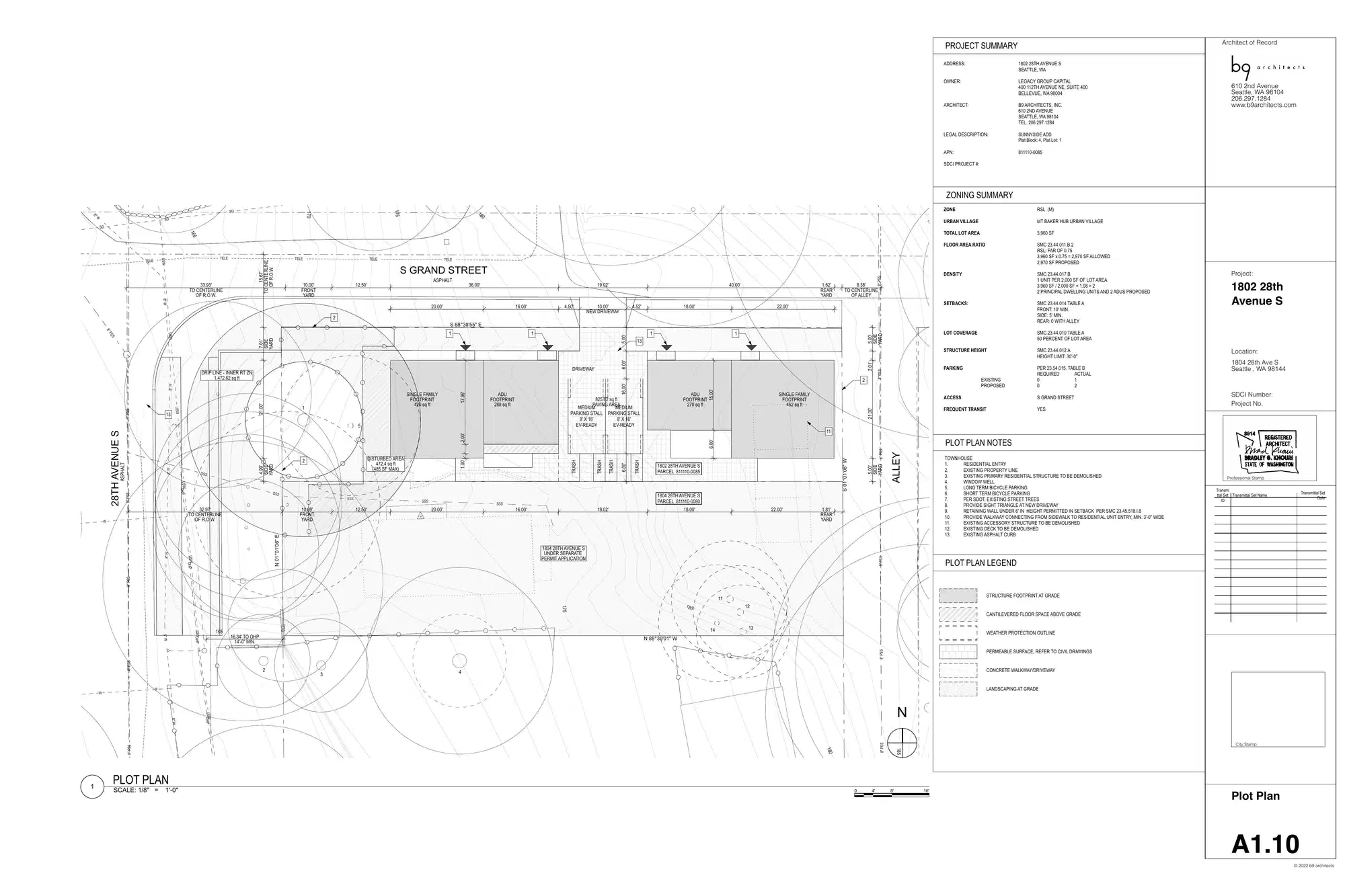 Site plan for 1802 28th Ave S
