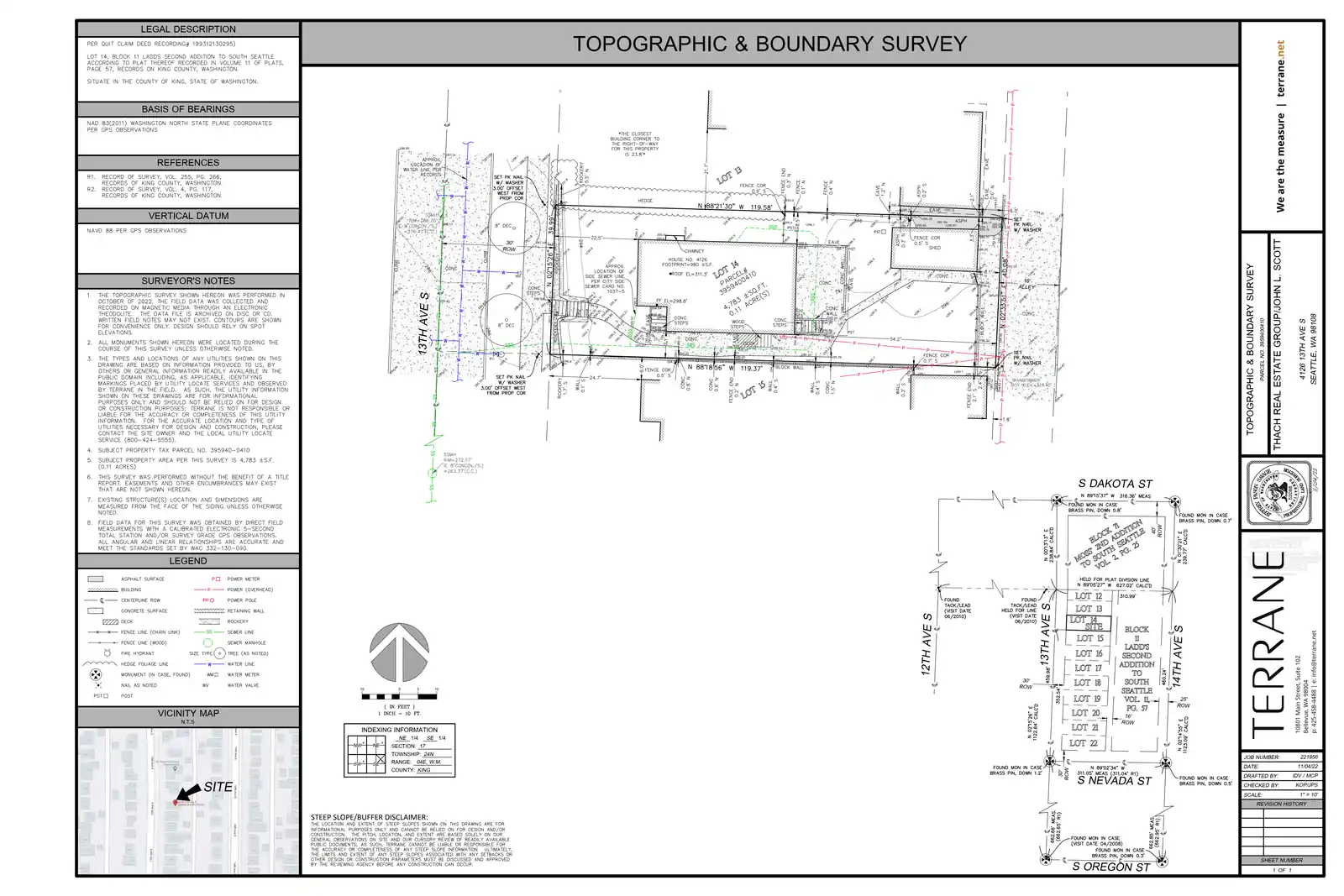 Site plan for 4128 13th Ave S