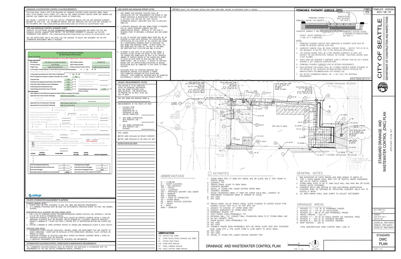 Site plan for 5224 50th Ave S