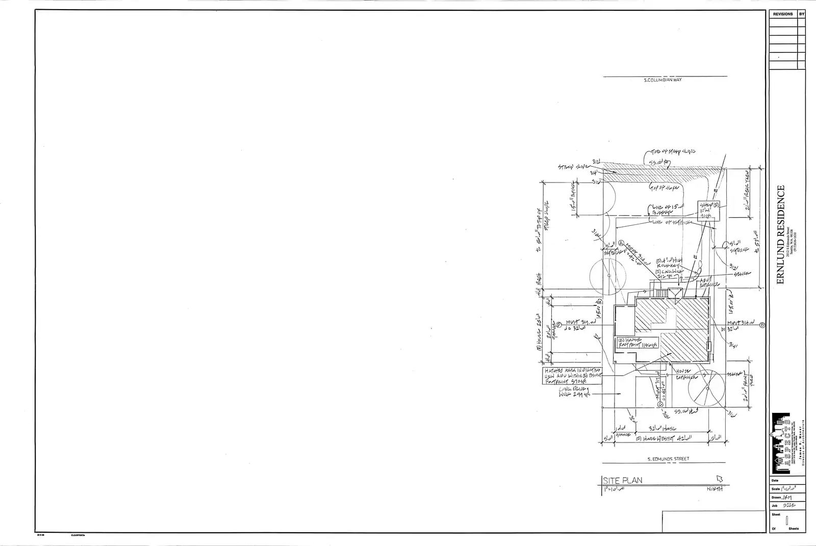 Site plan for 2012 S Edmunds St