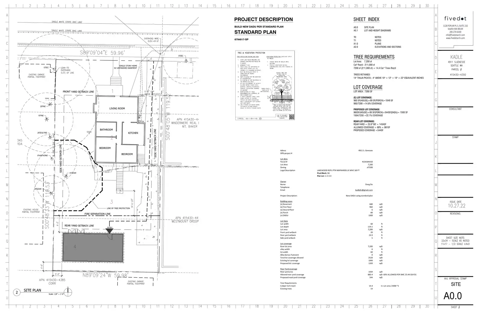 Site plan for 4915 S Genesee St