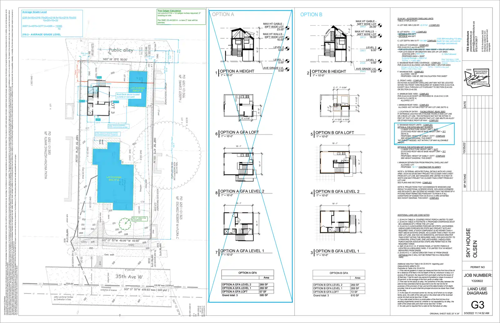 Site plan for 3645 35th Ave W