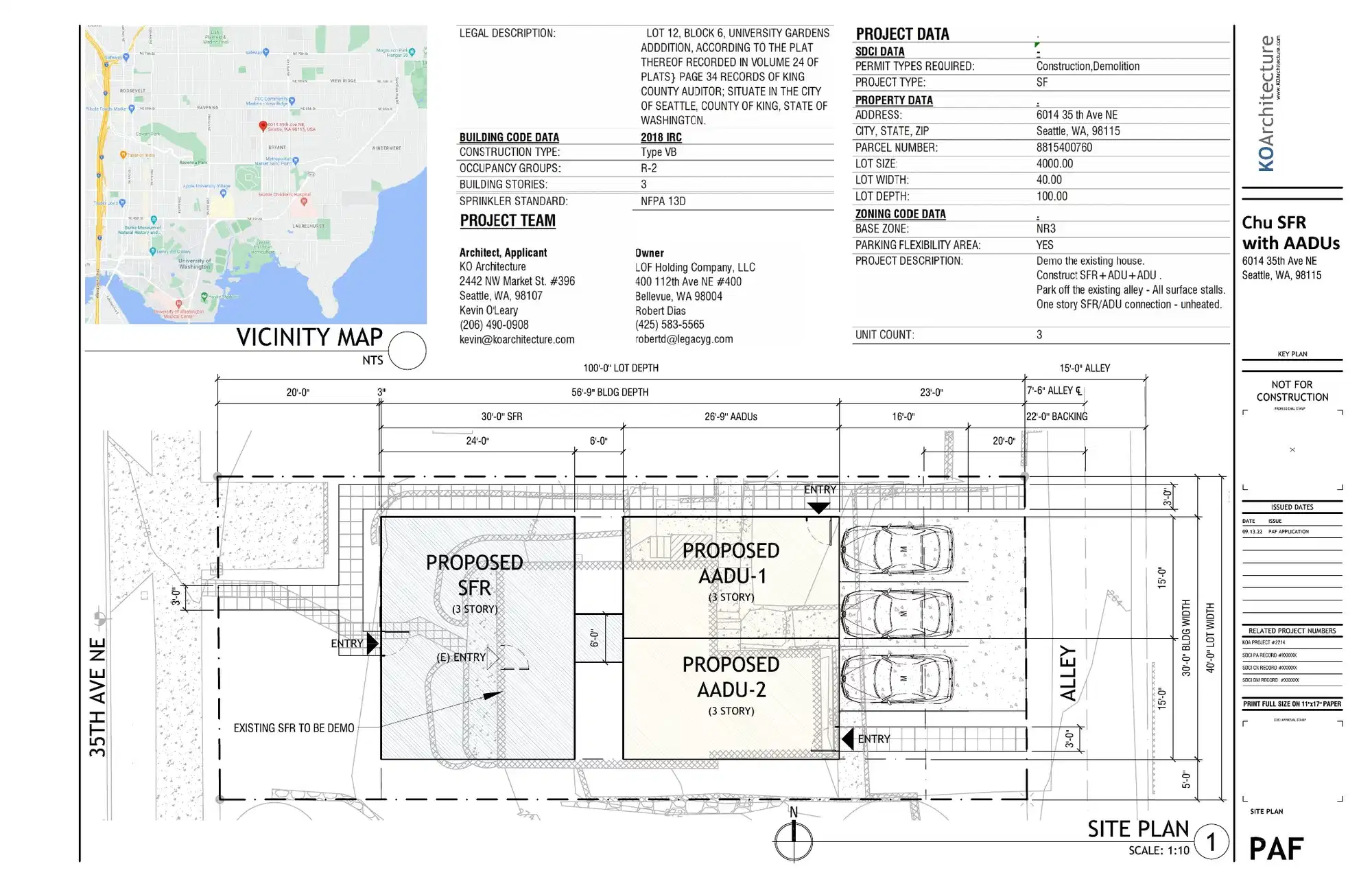 Site plan for 6014 35th Ave NE