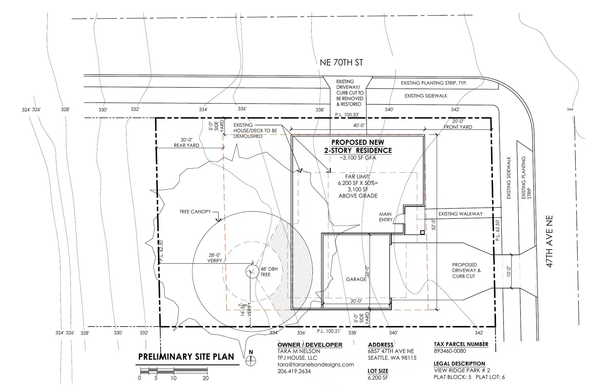 Site plan for 4651 NE 70th St