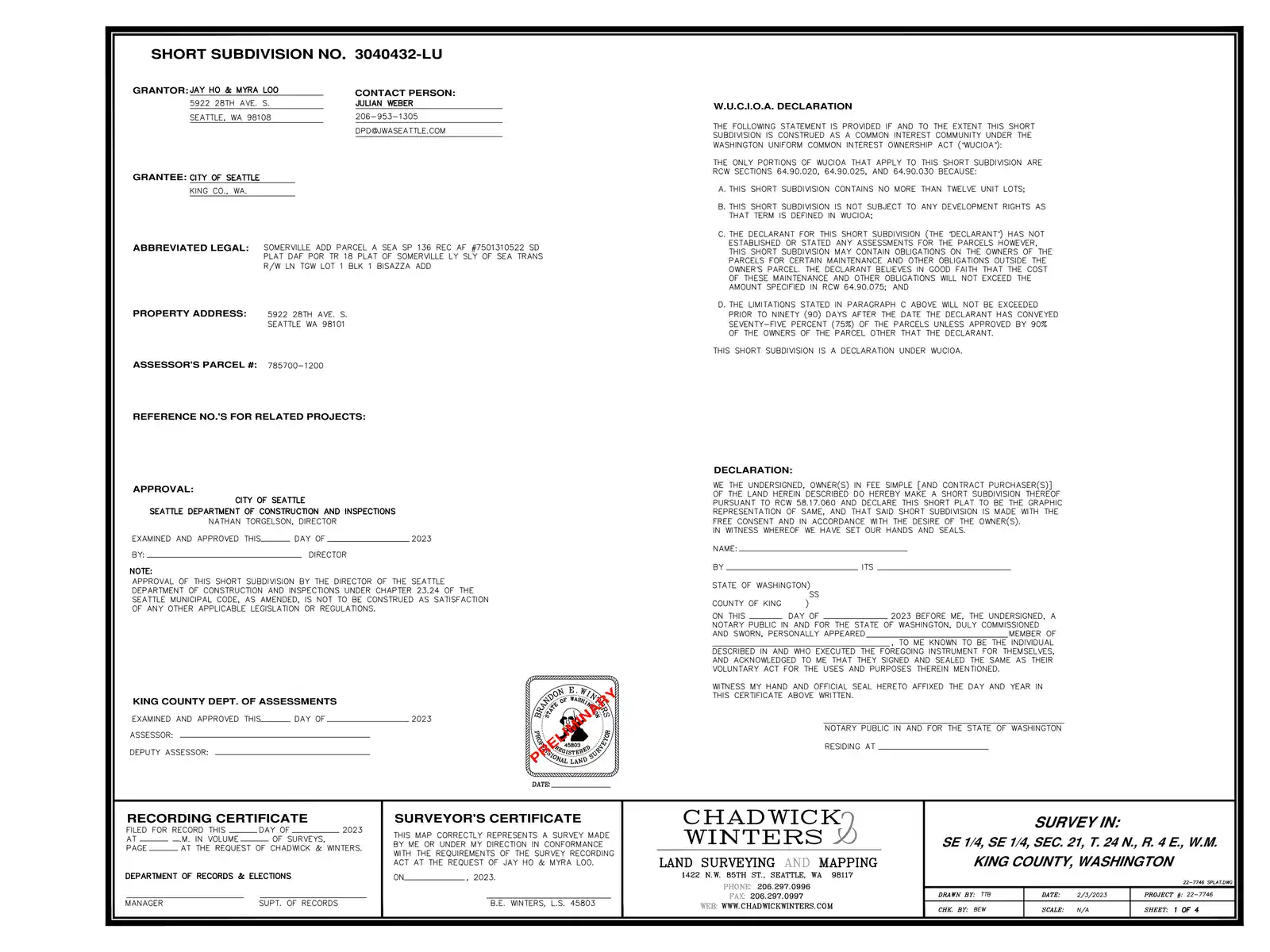 Site plan for 5924 28th Ave S