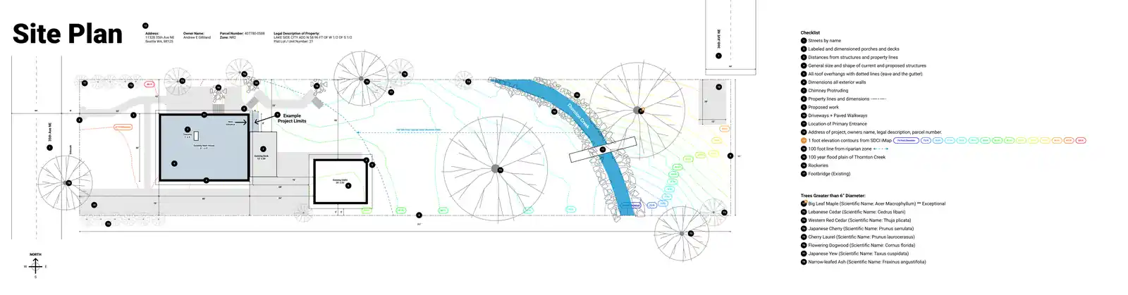 Site plan for 11328 35th Ave NE