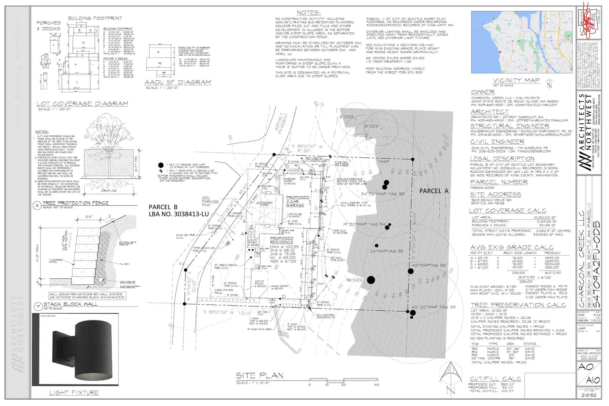 Site plan for 5610 Beach Dr SW