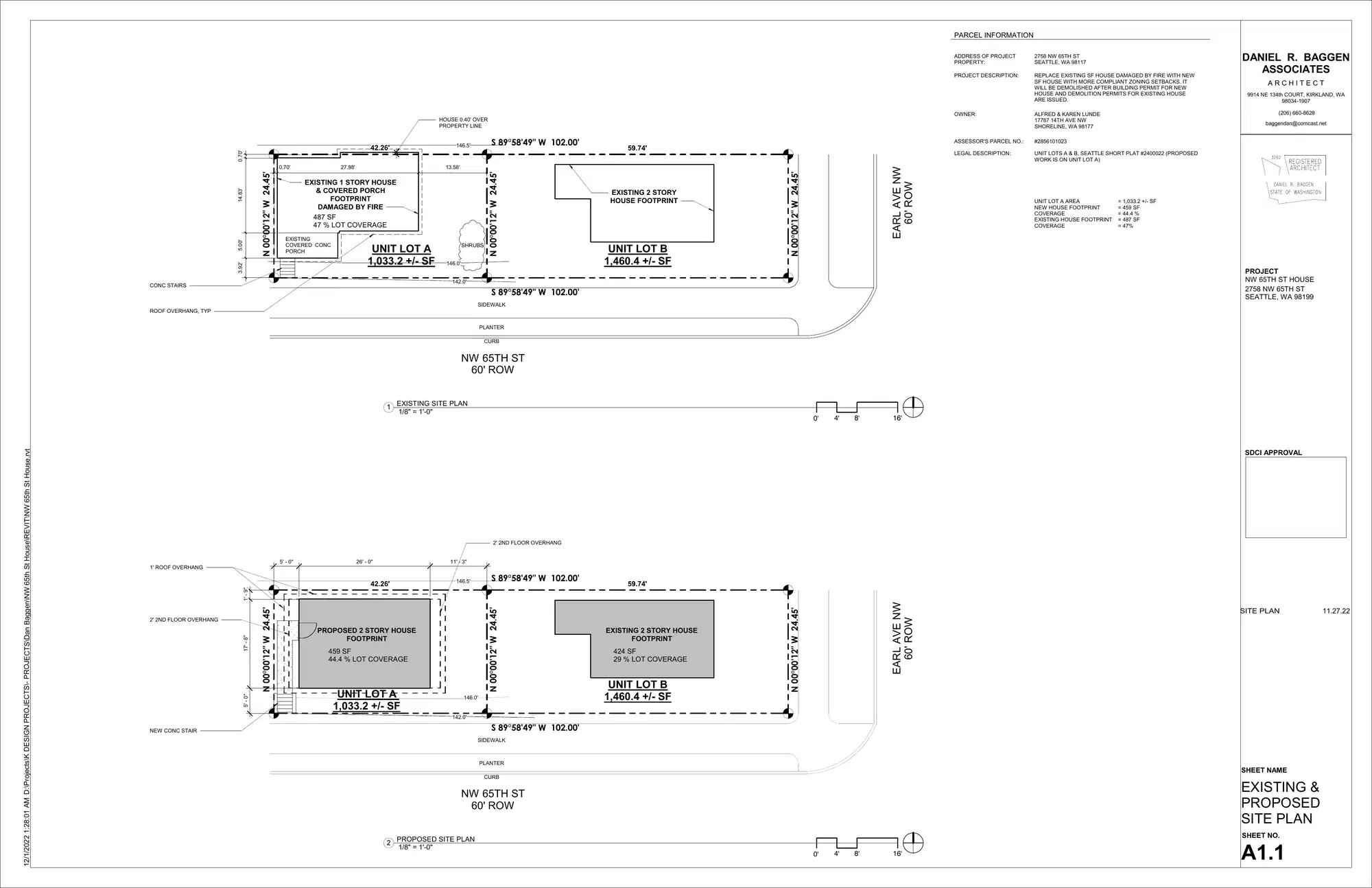 Site plan for 2756 NW 65th St