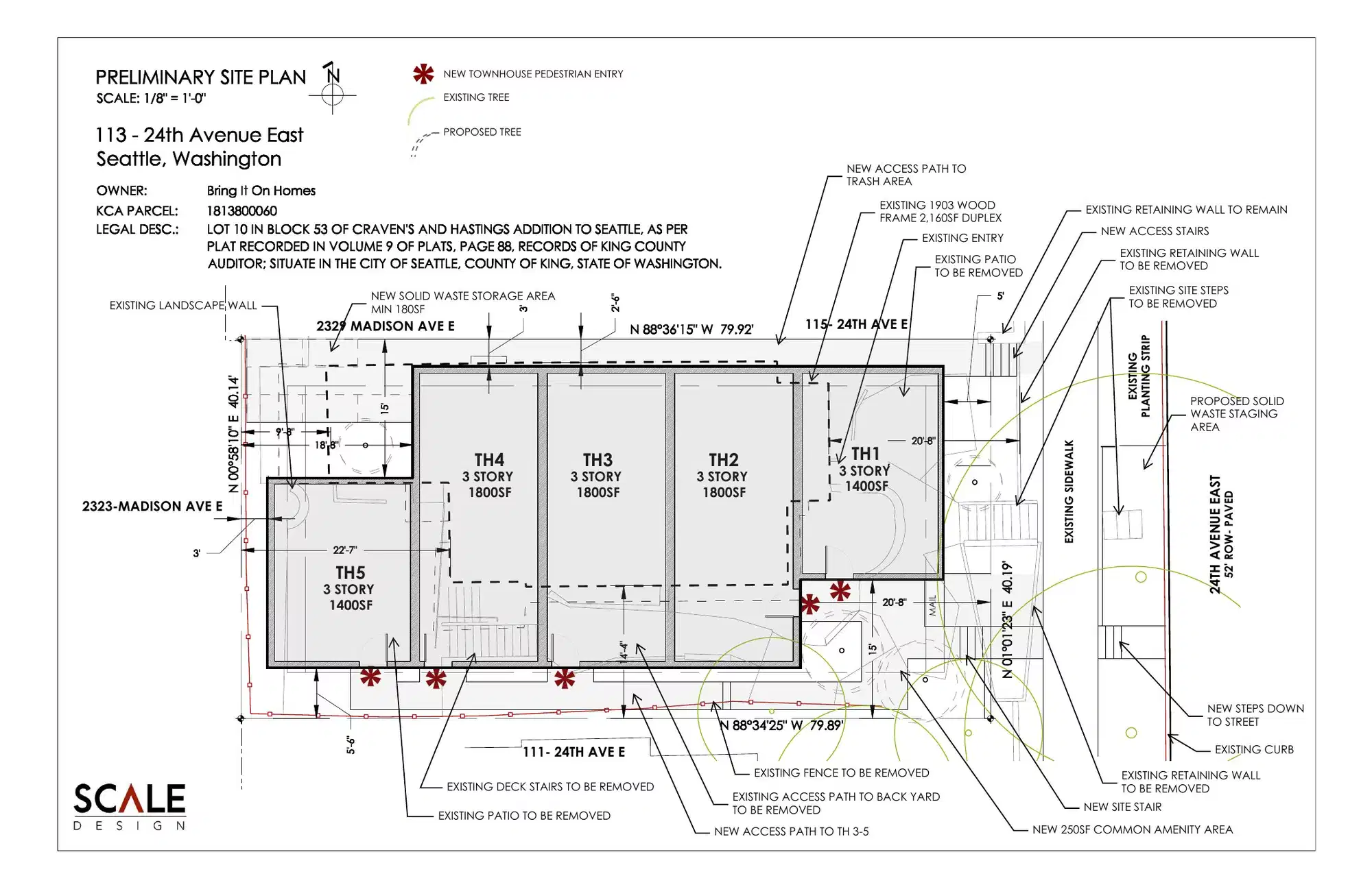 Site plan for 113 24th Ave E