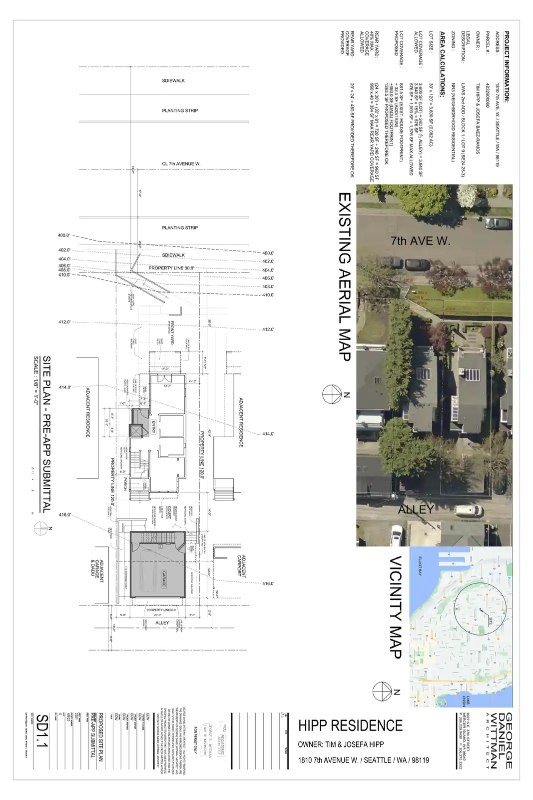 Site plan for 1808 7th Ave W
