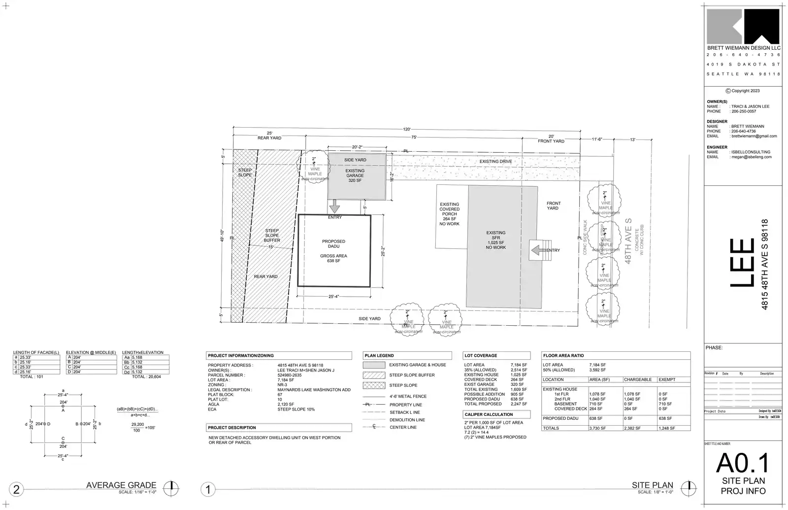 Site plan for 4813 48th Ave S