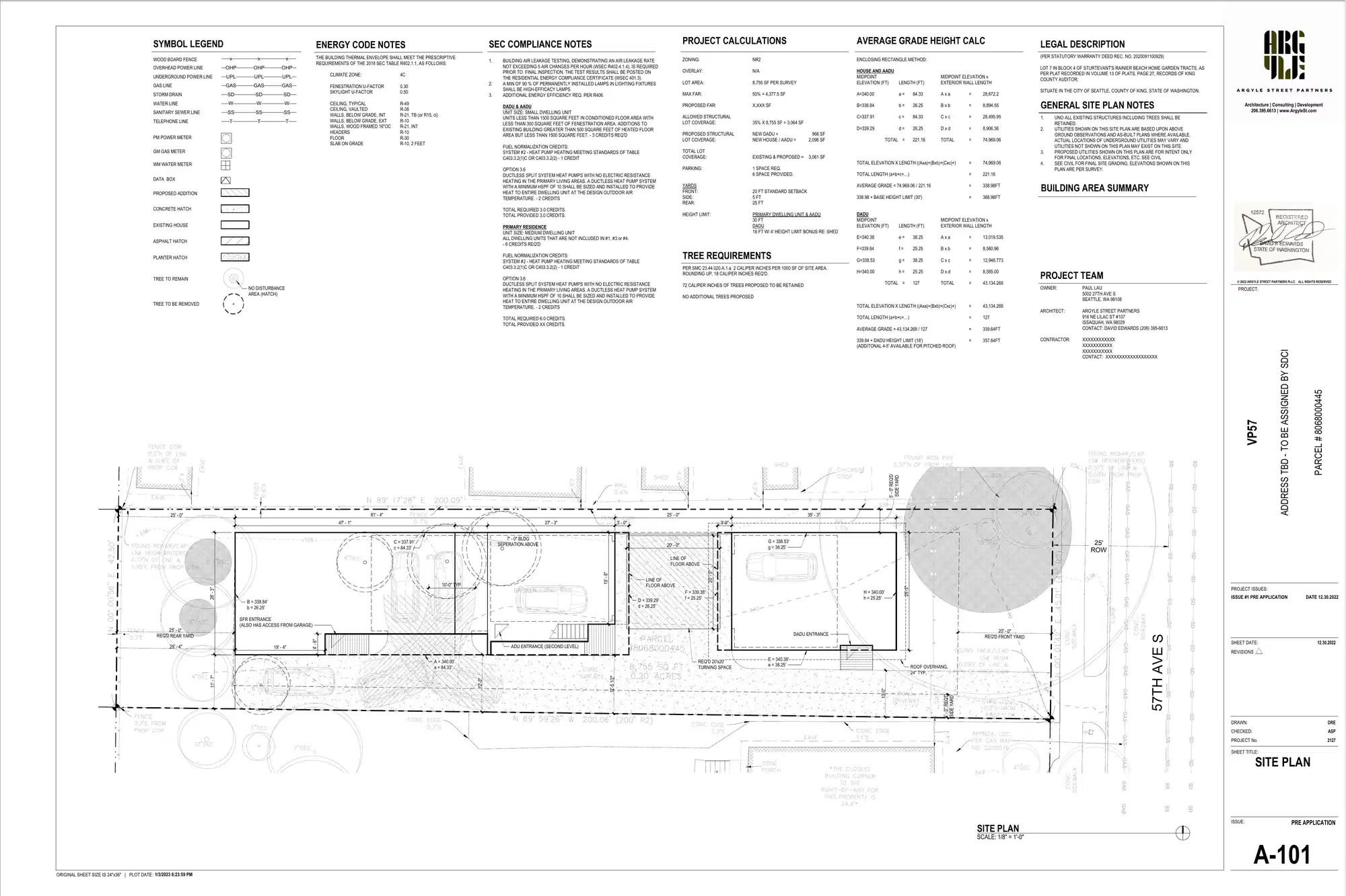 Site plan for 10209 57th Ave S