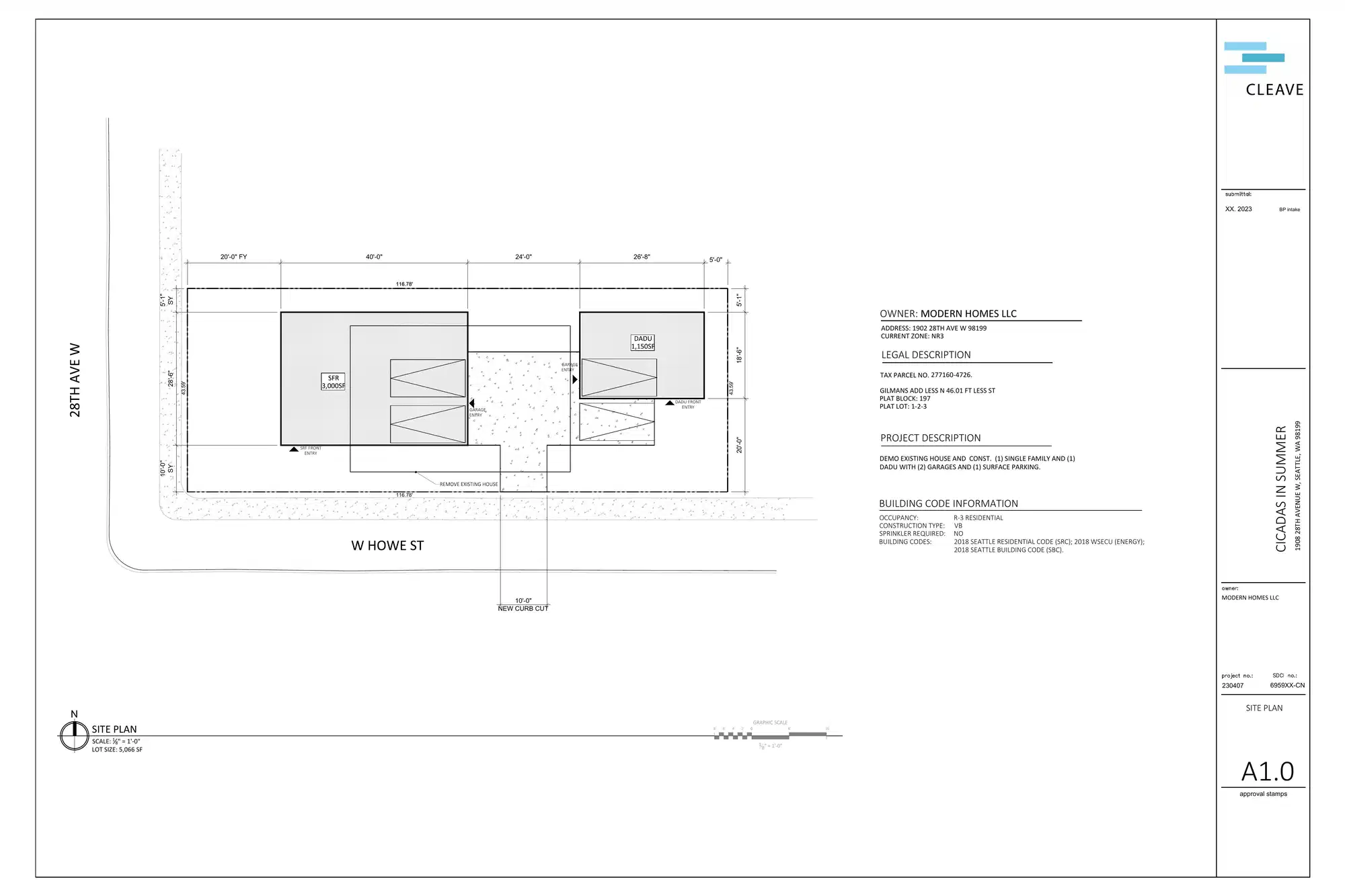 Site plan for 1902 28th Ave W