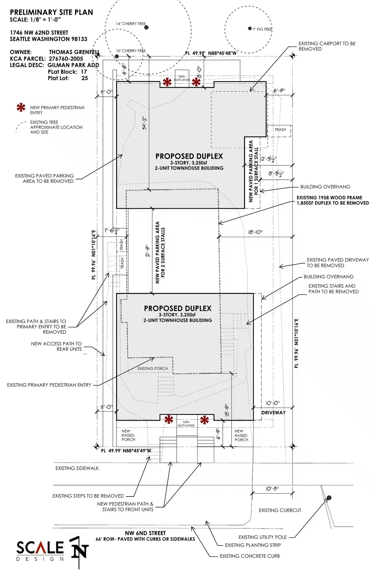 Site plan for 1746 NW 62nd St