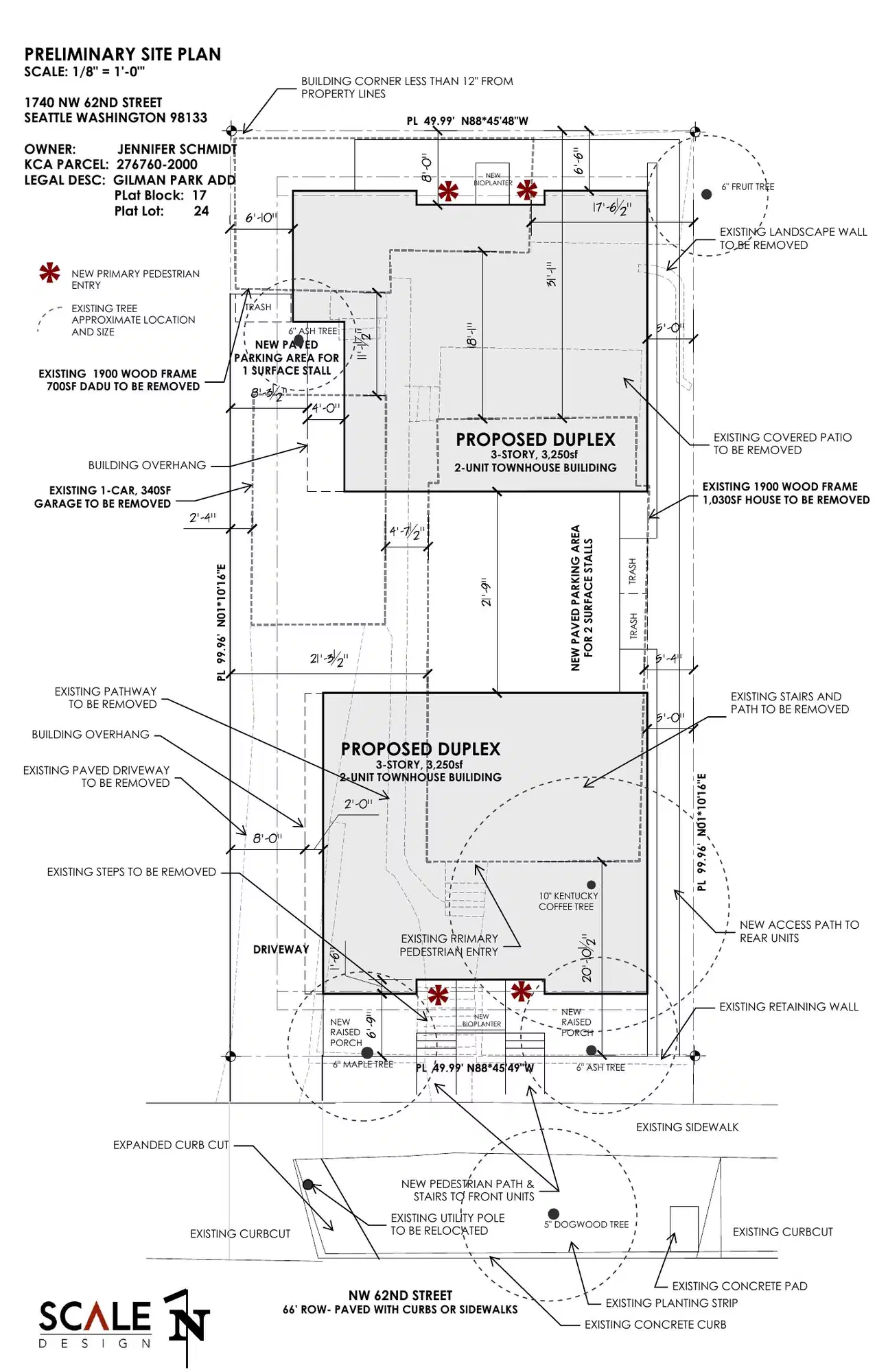 Site plan for 1742 NW 62nd St