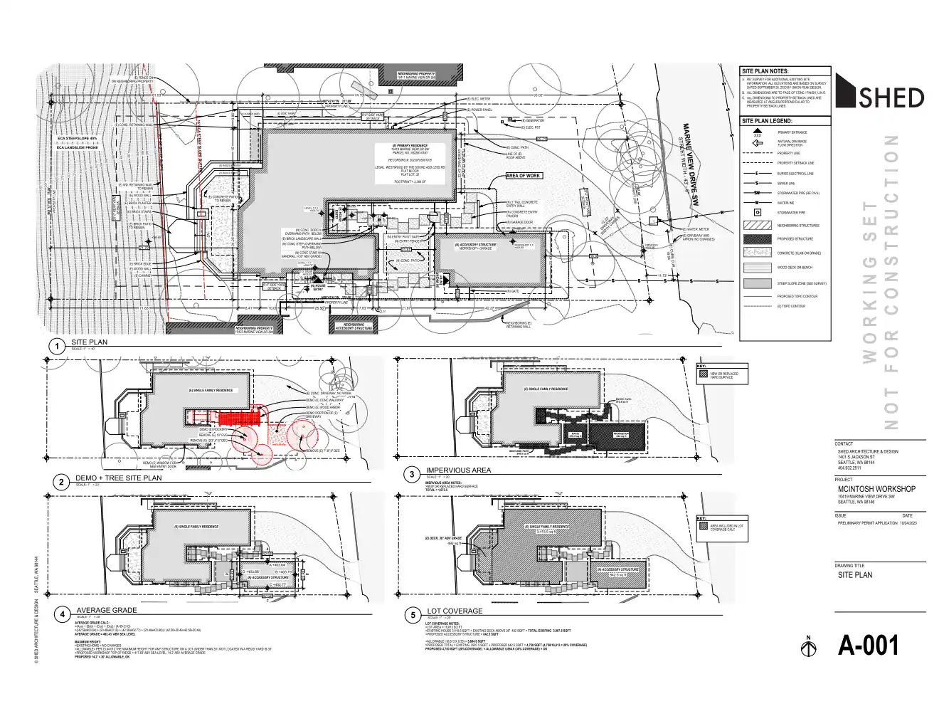 Site plan for 10417 Marine View Dr SW