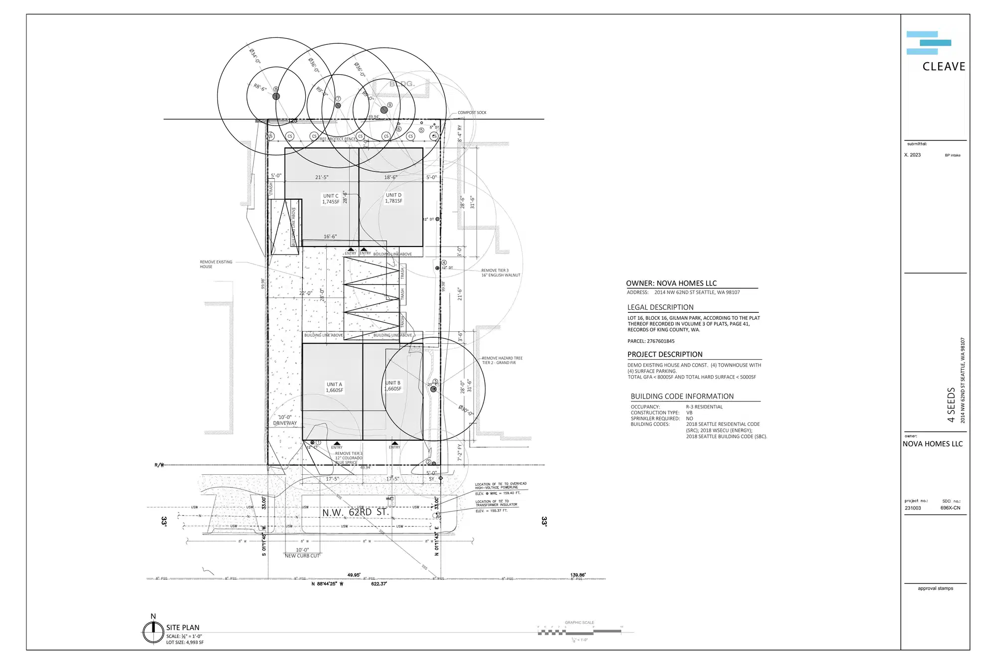 Site plan for 2014 NW 62nd St