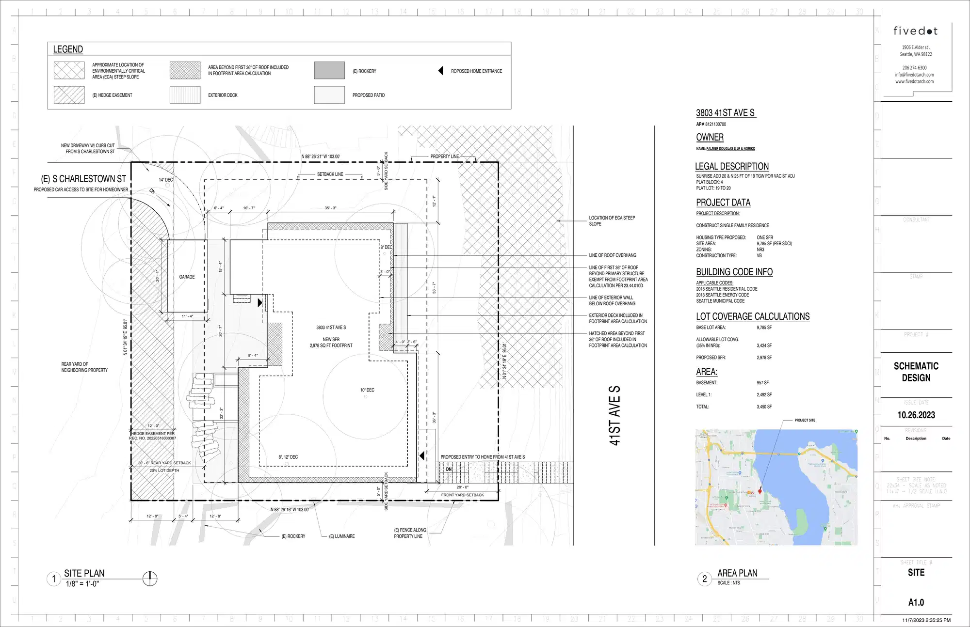 Site plan for 3803 41st Ave S