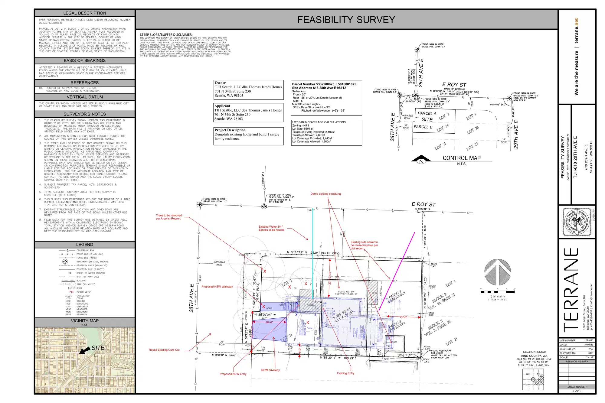 Site plan for 618 28th Ave E