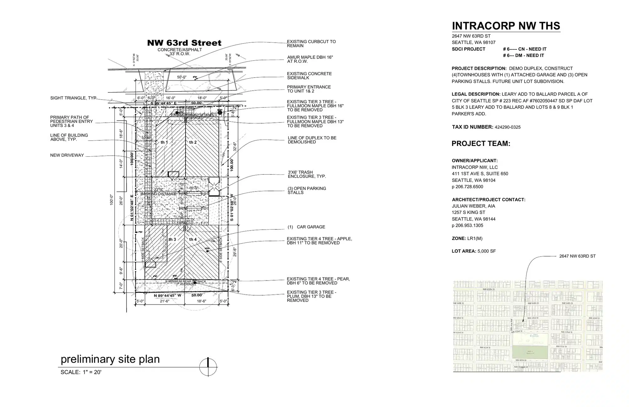 Site plan for 2647 NW 63rd St