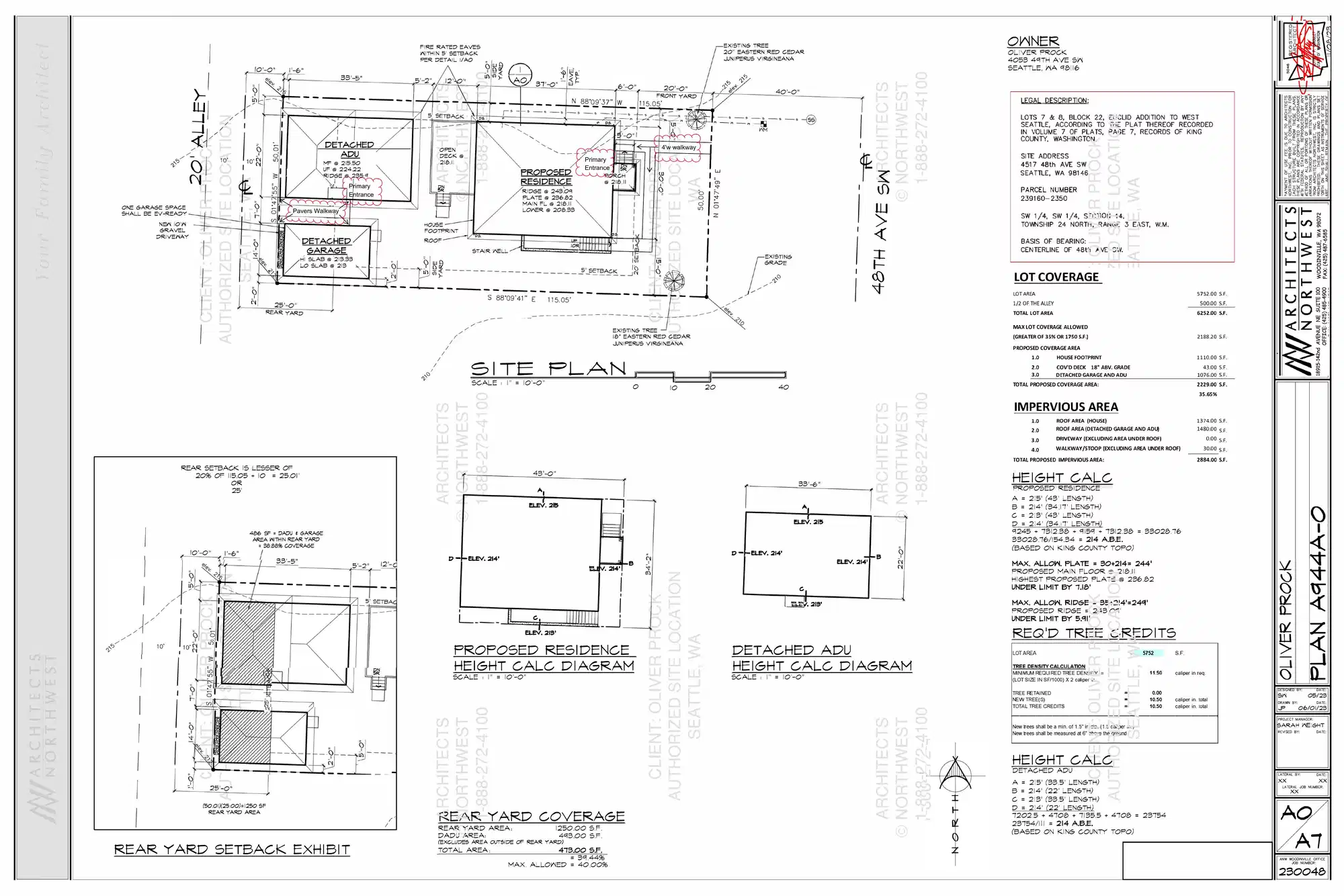 Site plan for 4517 48th Ave SW