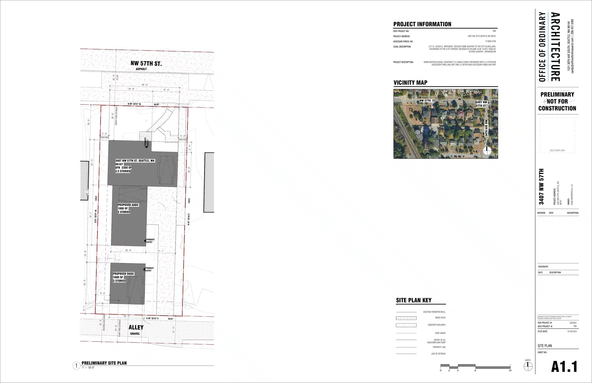 Site plan for 3409 NW 57th St