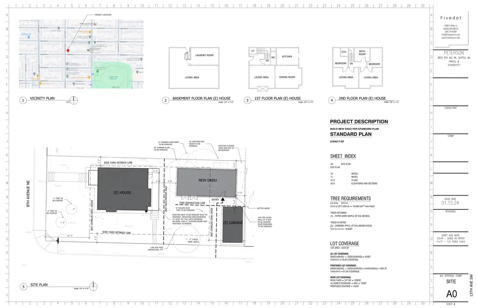 Site plan for 810 NE 88th St