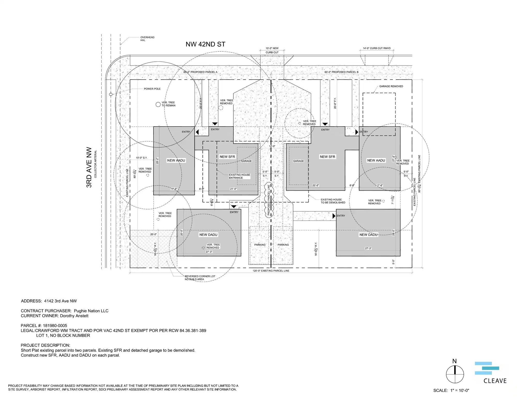 Site plan for 4142 3rd Ave NW