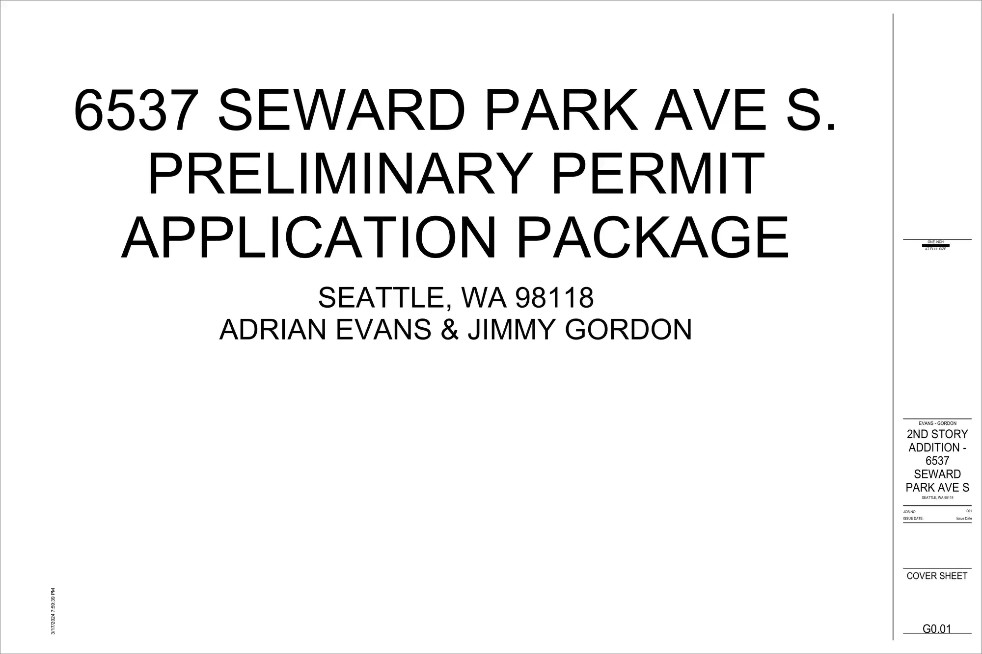 Site plan for 6537 Seward Park Ave S