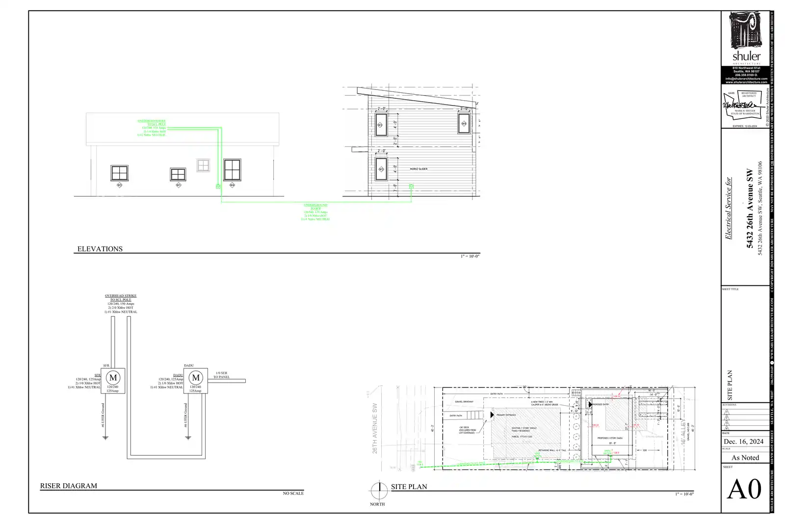 Site plan for 5432 26th Ave SW