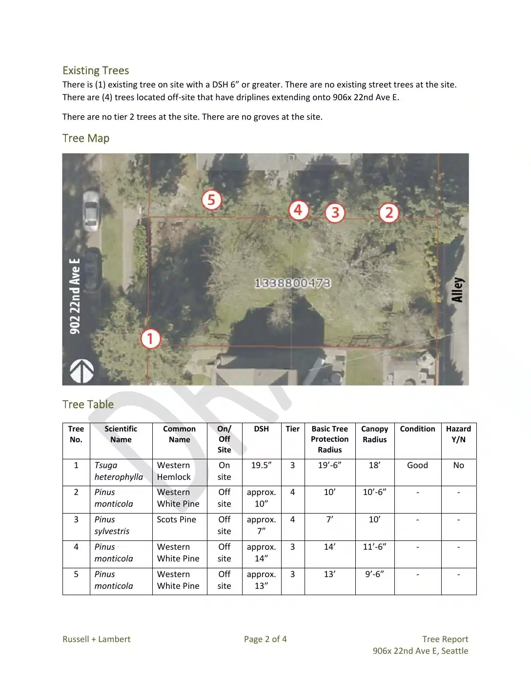 Site plan for 906 22nd Ave E