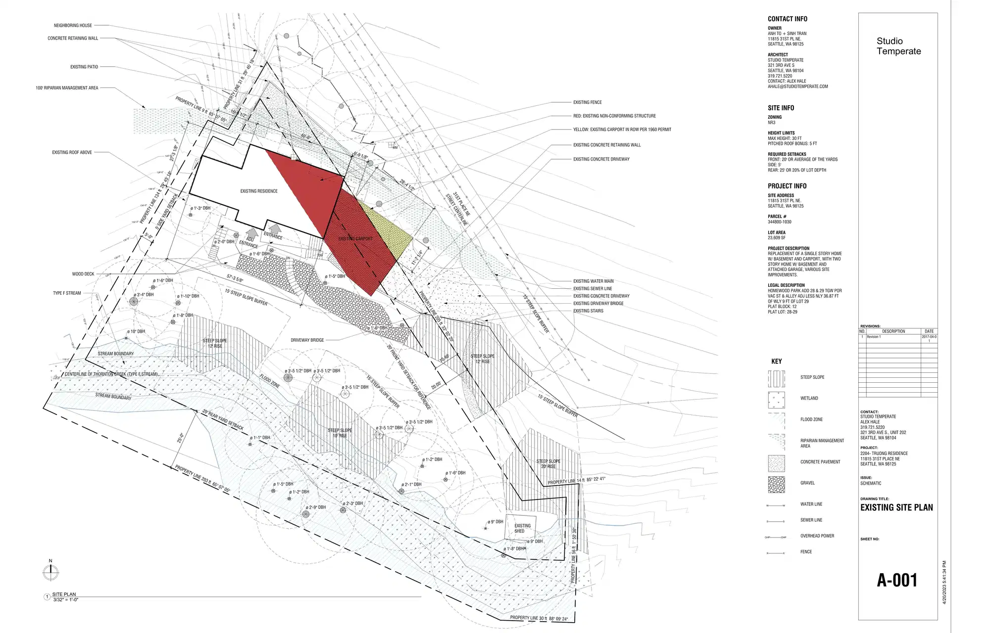 Site plan for 11815 31st Pl NE