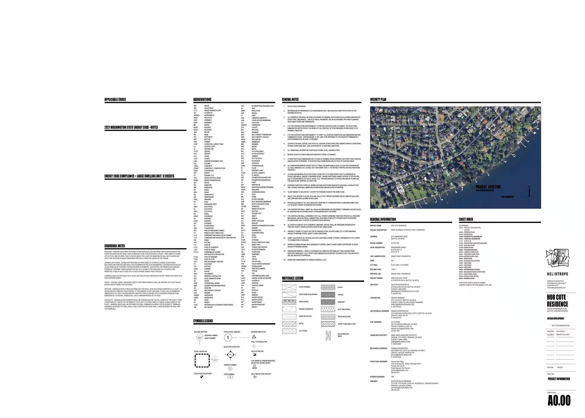 Site plan for 6015 NE Windermere Rd