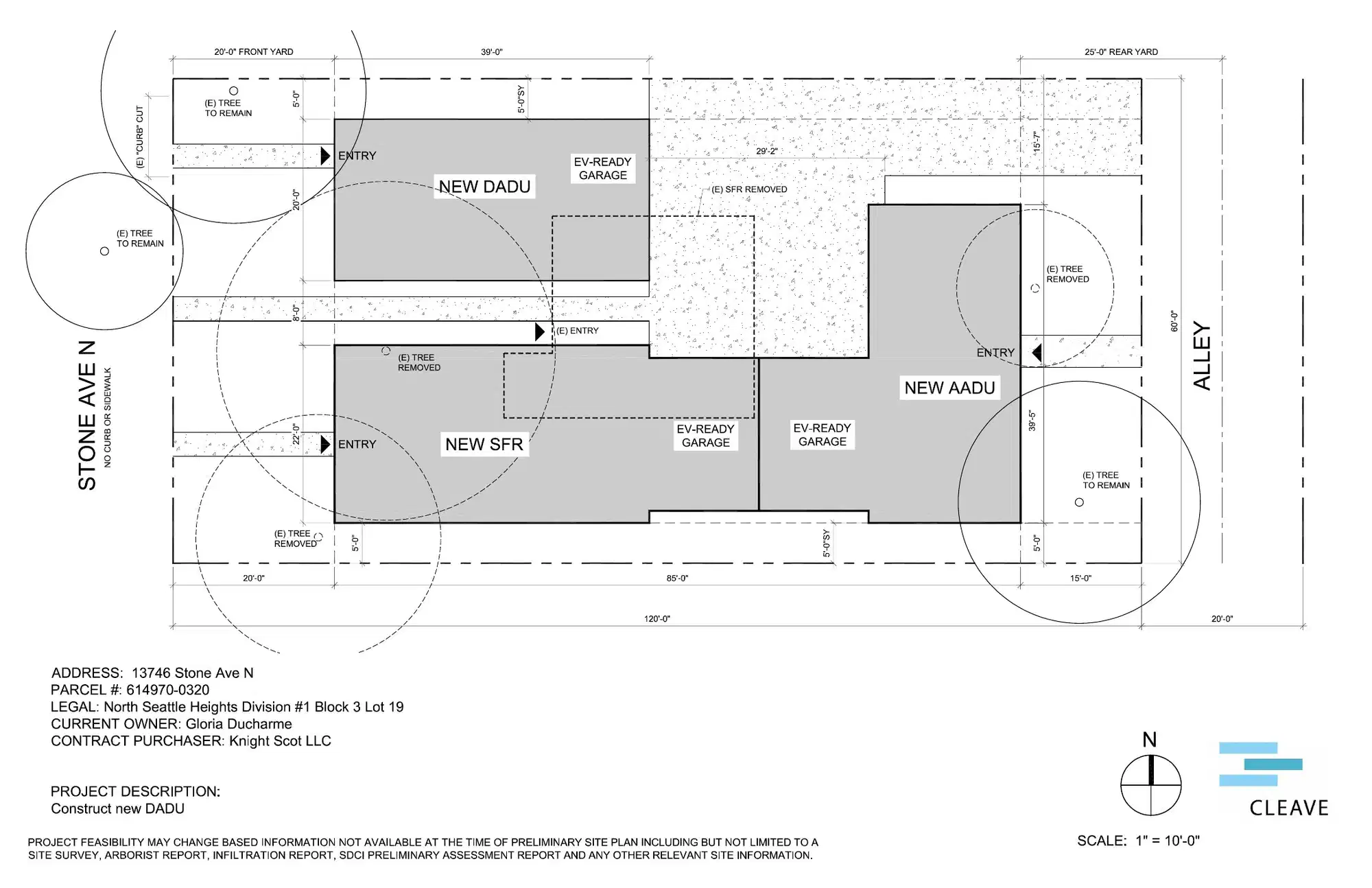 Site plan for 13746 Stone Ave N